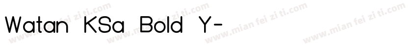 Watan KSa Bold Y字体转换